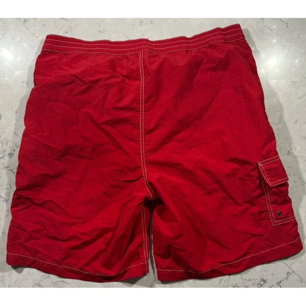 Polo Ralph Lauren Swim Trunks Mens XL Red Board Shorts Swimwear Preppy Surf Swim
